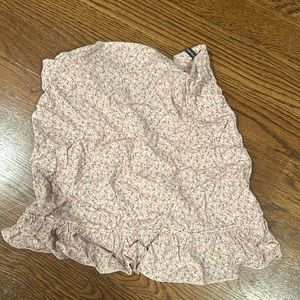 Brandy Melville pink floral skirt